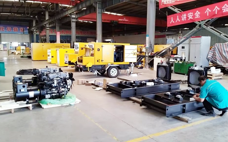 挪動電站組裝車間的拆卸進程